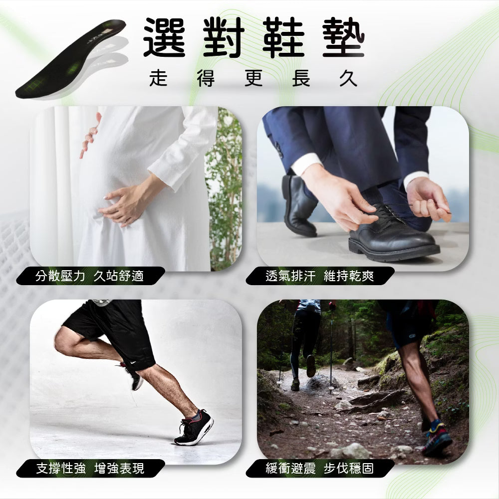 ENSOL 希望之旅足弓鞋墊(適用久站久走、登山運動、搬重物)